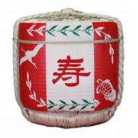 寿（紅白）1斗樽（18L）