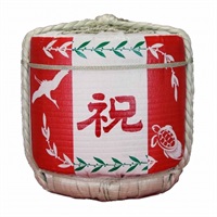 祝（紅白） 1斗樽 （18Ｌ）