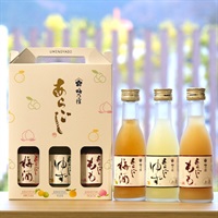 あらごし180mL×3本セット（梅酒・ゆず・もも）