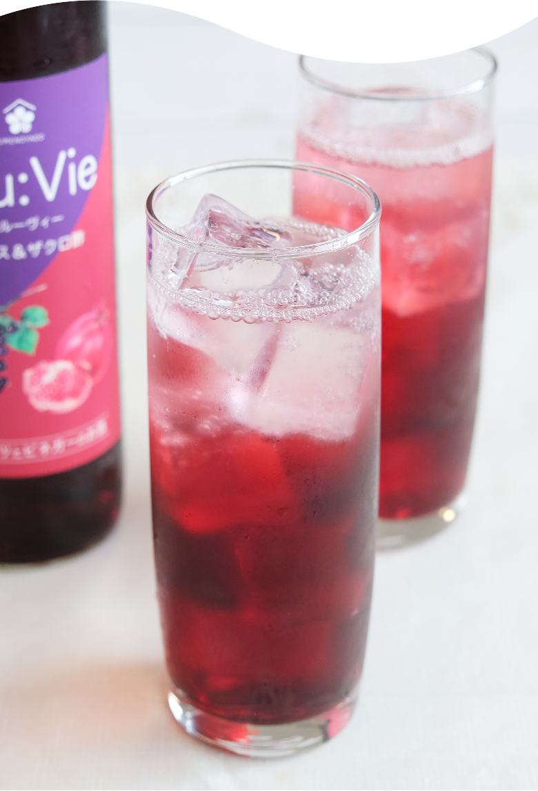 おすすめの飲み方＜炭酸割り＞